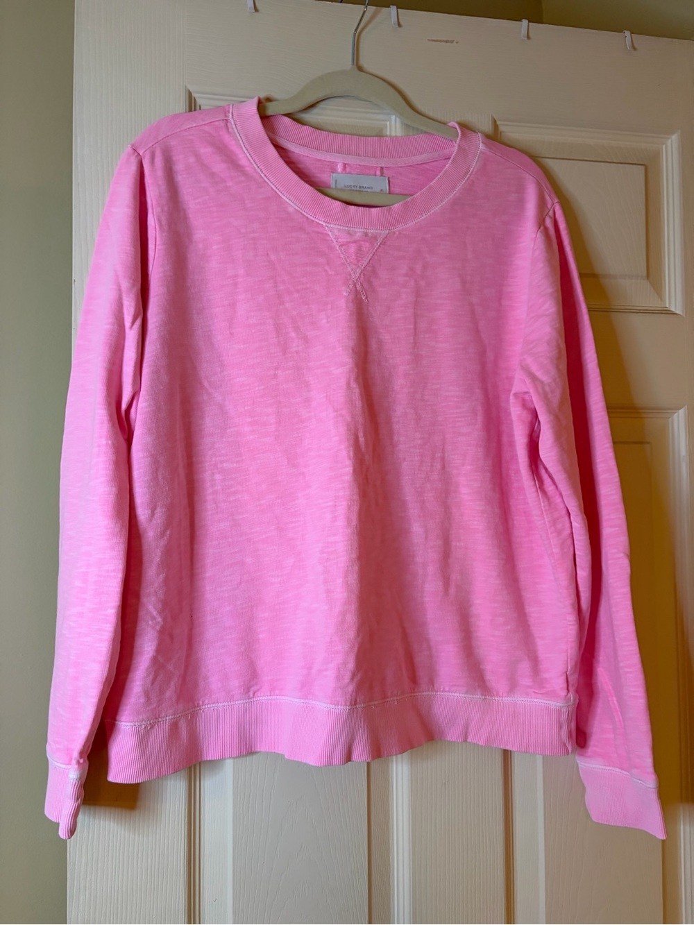 Lucky Brand Pink Crewneck Sweatshirt